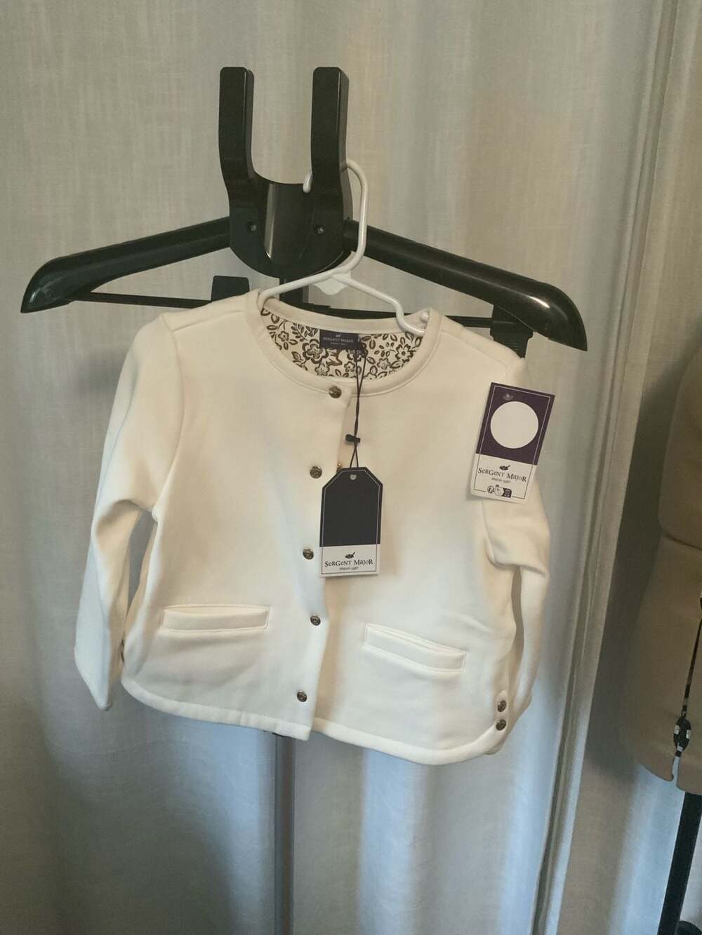 Sergent Major Cardigan Girls Size 4ans 104cm Cream
